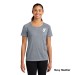 Ladies Tri-Blend Wicking Scoop Neck Raglan Tee - Screen Print 