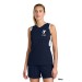 Women's Sleeveless Colorblock V-Neck - Screen Print 