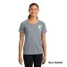 Ladies Tri-Blend Wicking Scoop Neck Raglan Tee - Screen Print 