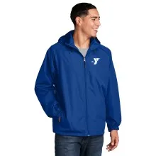 Mens Hooded Raglan Jacket - Screen Printed