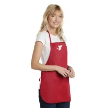 Medium-Length Apron - Screen Printed w/ a YMCA Logo - Screen Printed w/ a YMCA Logo
