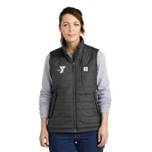 Women’s Carhartt® Puffy Gilliam Vest w/ Y Logo - Embroidered