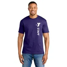 Adult Softstyle® T-Shirt - Screen Printed w/ Vertical Staff